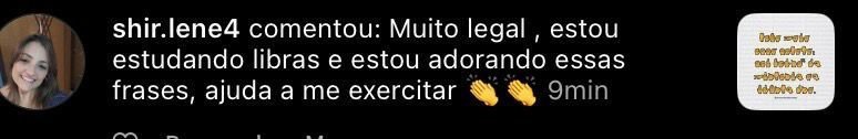 Comentário real de aluno sobre o Super Combo da Libras